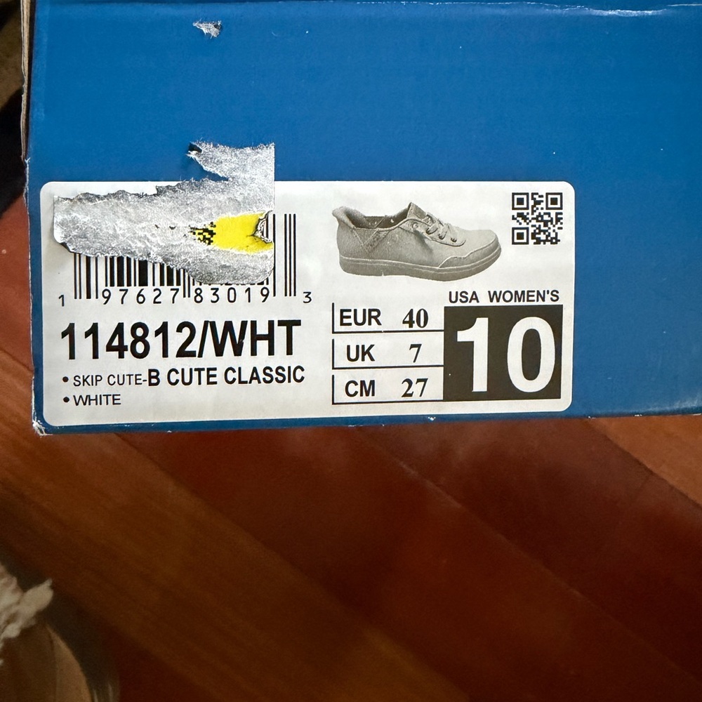 New BOBS Skechers Hands Free White Sneakers Sz 10 $70 - Picture 6 of 8